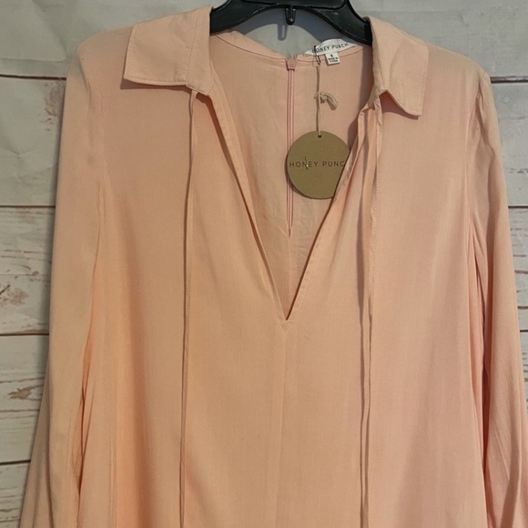 Honey Punch Peach Color Romper - Picture 4 of 4
